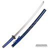 Carved Dragon Samurai Sword Set - Blue