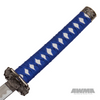 Carved Dragon Samurai Sword Set - Blue
