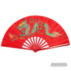 Bamboo Dragon Fighting Fan 13"