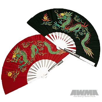 Metal Dragon Fighting Fan