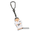 Karate Man with Flag Keychain