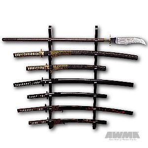 Lacquered Wall Sword Display