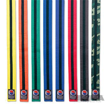 ProForce® II 1.75" Double Wrap Black Stripe Karate Belt