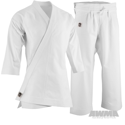 ProForce® 14oz. Plain Diamond Kata Gi (Traditional Drawstring) - 55/45 Blend