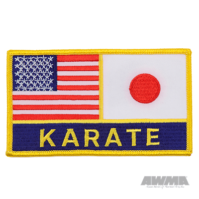 USA & Japan Flags Karate Patch