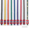 ProForce® 1.5" Single Wrap Color Striped White Karate Belt