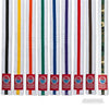 ProForce® 1.5" Single Wrap Color Striped White Karate Belt