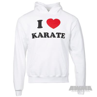 I Love Karate Youth Hoodie