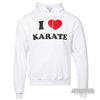 I Love Karate Hoodie - Champion 9 oz. Double Dry Eco Pullover Hood