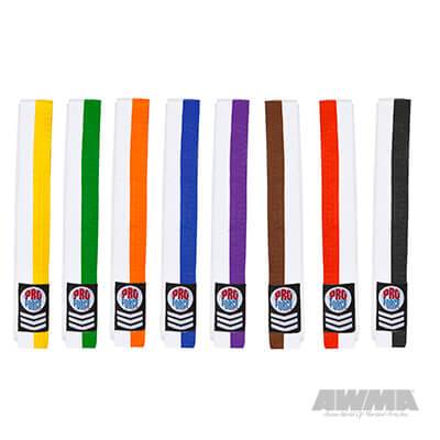 ProForce® 1.5" Double Wrap Two-Tone Karate Belt