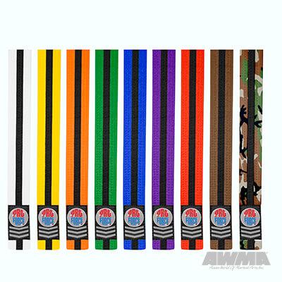 ProForce® II 1.5" Double Wrap Black Stripe Karate Belt