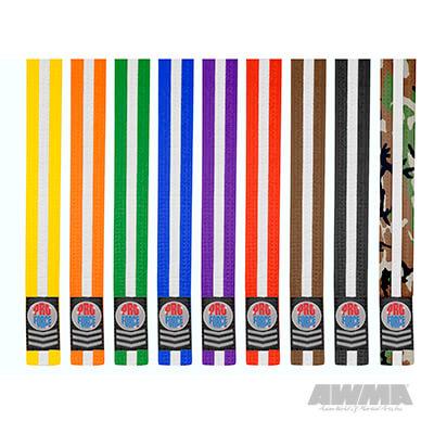 ProForce® II 1.5" Double Wrap White Stripe Karate Belt