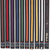 ProForce® 1.75" Double Wrap Color Striped Black Karate Belt