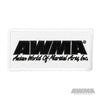 AWMA® Patch White w/ Black Lettering